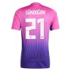 Camisola Alemanha Gundogan 21 Homen Equipamento 2ª Euro 2024